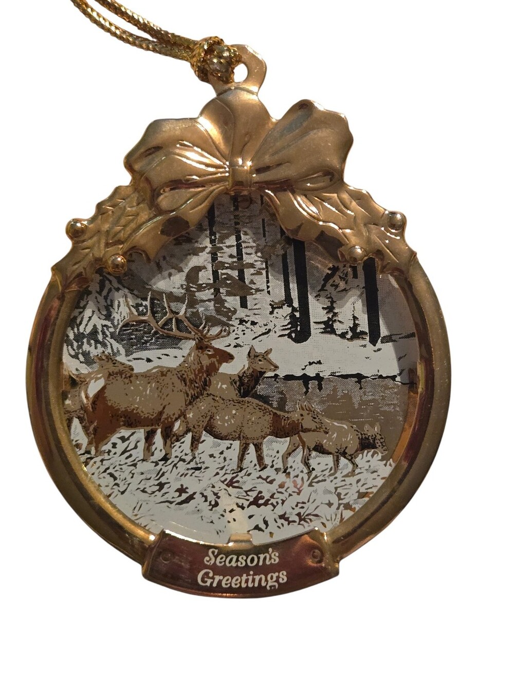 Gloria Duchin Ornaments From The Early 1990s Set of 2 cardinal deer - Picture 2 of 6